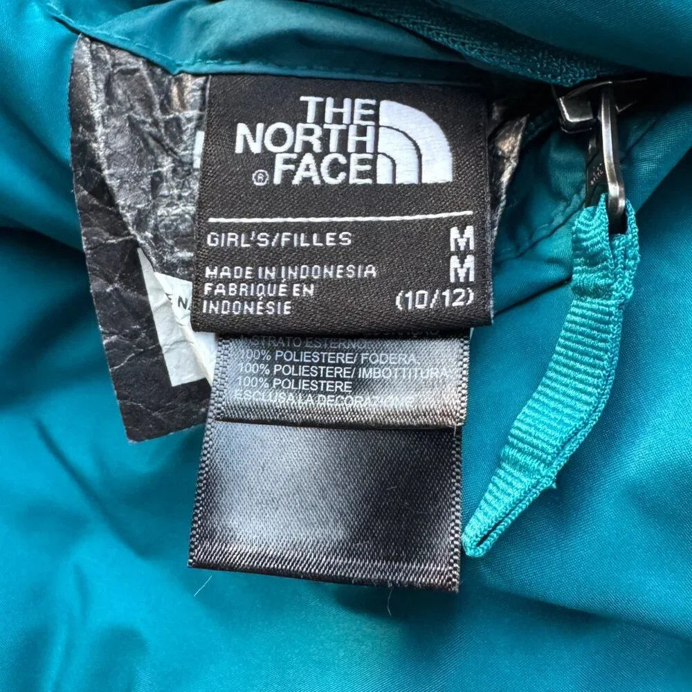 THE NORTH FACE MossBud Swirl Reversible Coat Girls M 10-12 Parka Winter Jacket - Picture 13 of 14